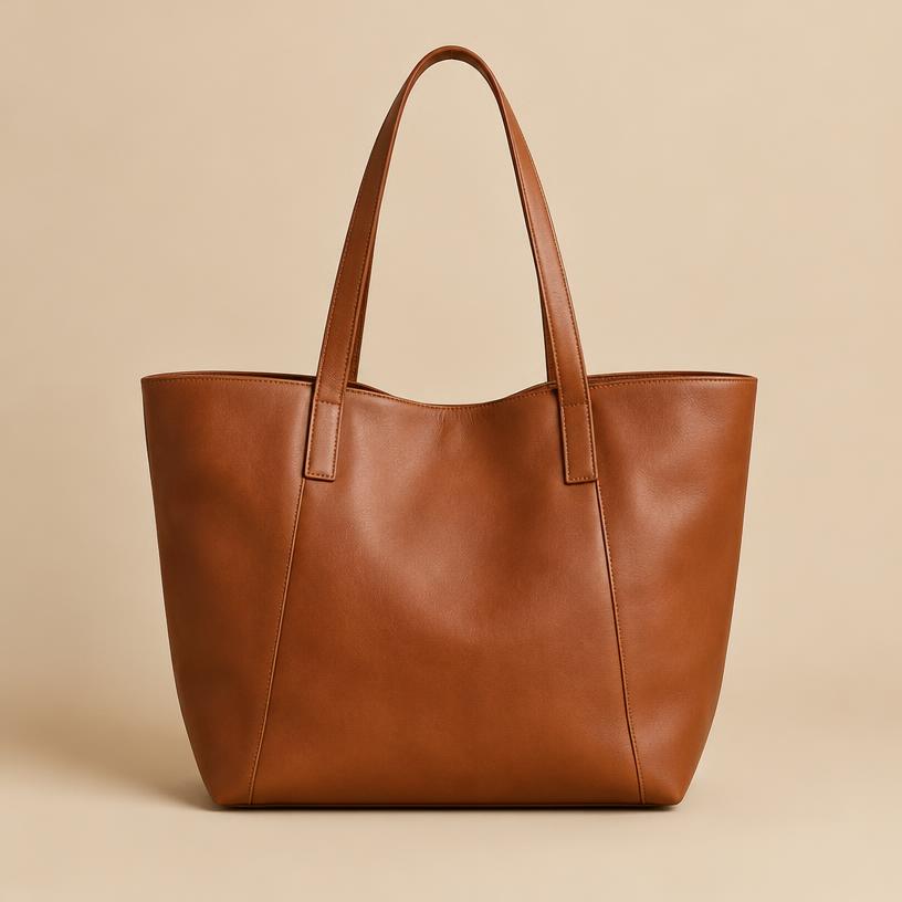 Cognac Leather Tote